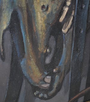 Gerard Post Greve - stilleven met paardenschedel en attributen - olieverf kopen? Bied vanaf 99!