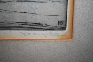 Johan Hemkes - Oldehove Leeuwarden - ets (1932) - mooi ingelijst kopen? Bied vanaf 50!