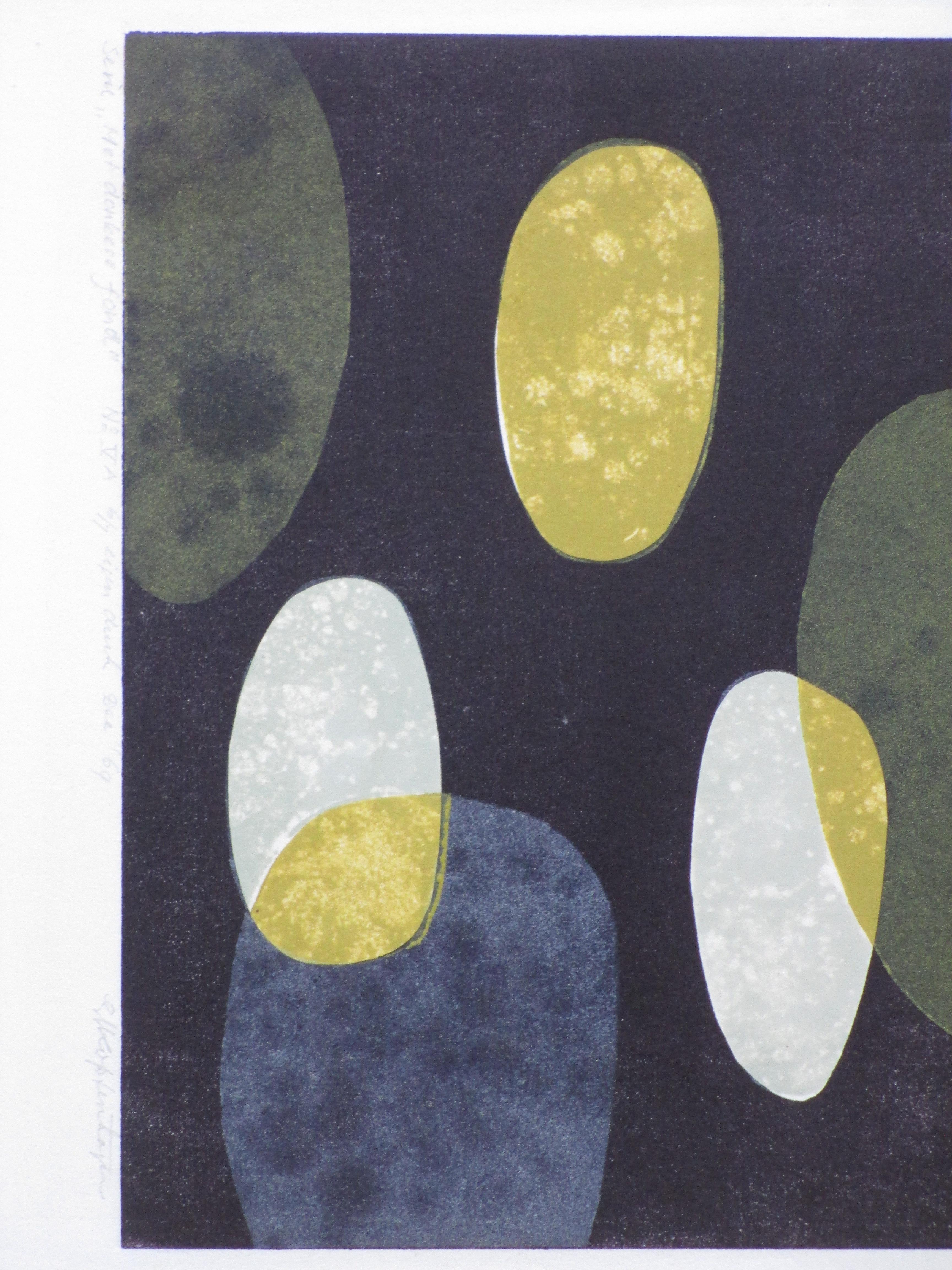 Gijsbert Jan van Koppenhagen - Ruimtelijke Compositie - Kleurenhoutsnede kopen? Bied vanaf 60!