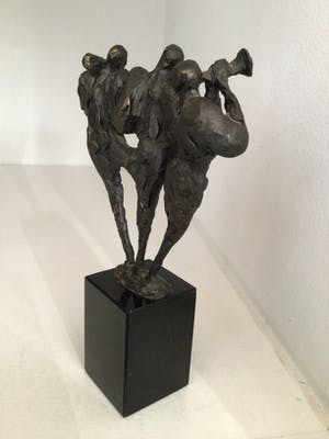 Bernadette Leijdekkers - Sculptuur “ DE MUZIKANTEN “. Gesigneerd kopen? Bied vanaf 75!