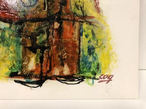 Paul Haanschoten - Abstracte compositie kopen? Bied vanaf 75!