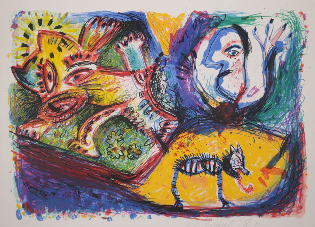 Rik van Iersel - Rik van Iersel: Litho, Fantasievoorstelling verkocht voor € 40!