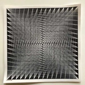 Lucile Roebuck Keeler - Op-Art - 1965 - " Radius - Diagonals" kopen? Bied vanaf 50!