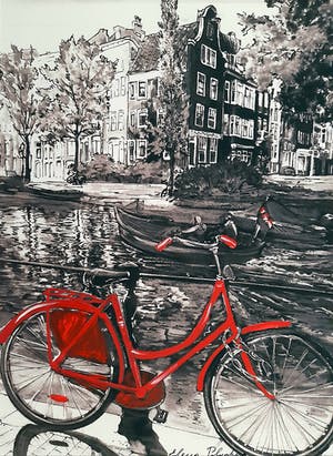 Elena Polyakova - Red bike in Amsterdam kopen? Bied vanaf 75!
