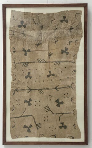 Niet of onleesbaar gesigneerd - Afrikaans hand-printed op vezeldoek kopen? Bied vanaf 1!