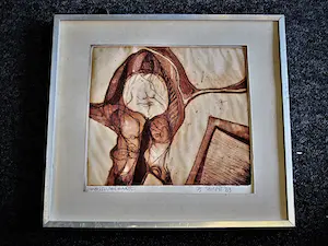 Niet of onleesbaar gesigneerd - Intrigerende unica (1/5) ETS "inhoud van haar" -1969- gesigneerd kaufen? Bieten Sie von 1!