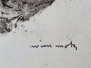 Wim Motz - Litho 'Assembly' - 1973 kopen? Bied vanaf 45!