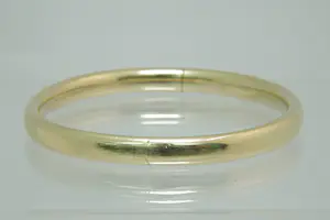 32 - Klassieke 14krt geel-gouden ovalen unisex "slaven" armband - gekeurd kopen? Bied vanaf 600!