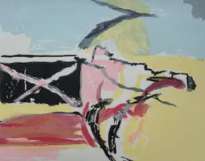 Miguel Ybanez - handgesigneerde litho | 'Zonder titel' (KEURIG INGELIJST) kopen? Bied vanaf 1!