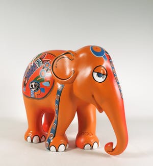 Corneille - Acryl op polyester, Elephant Parade kopen? Bied vanaf 600!