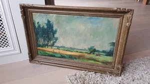 Piet van Wijngaerdt - Landschap van Brabant, olie op doek, gesigneerd en verso kopen? Bied vanaf 199!