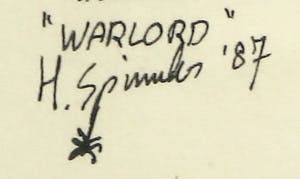 Hans Spinnler - Pen, Warlord - Ingelijst kopen? Bied vanaf 1!