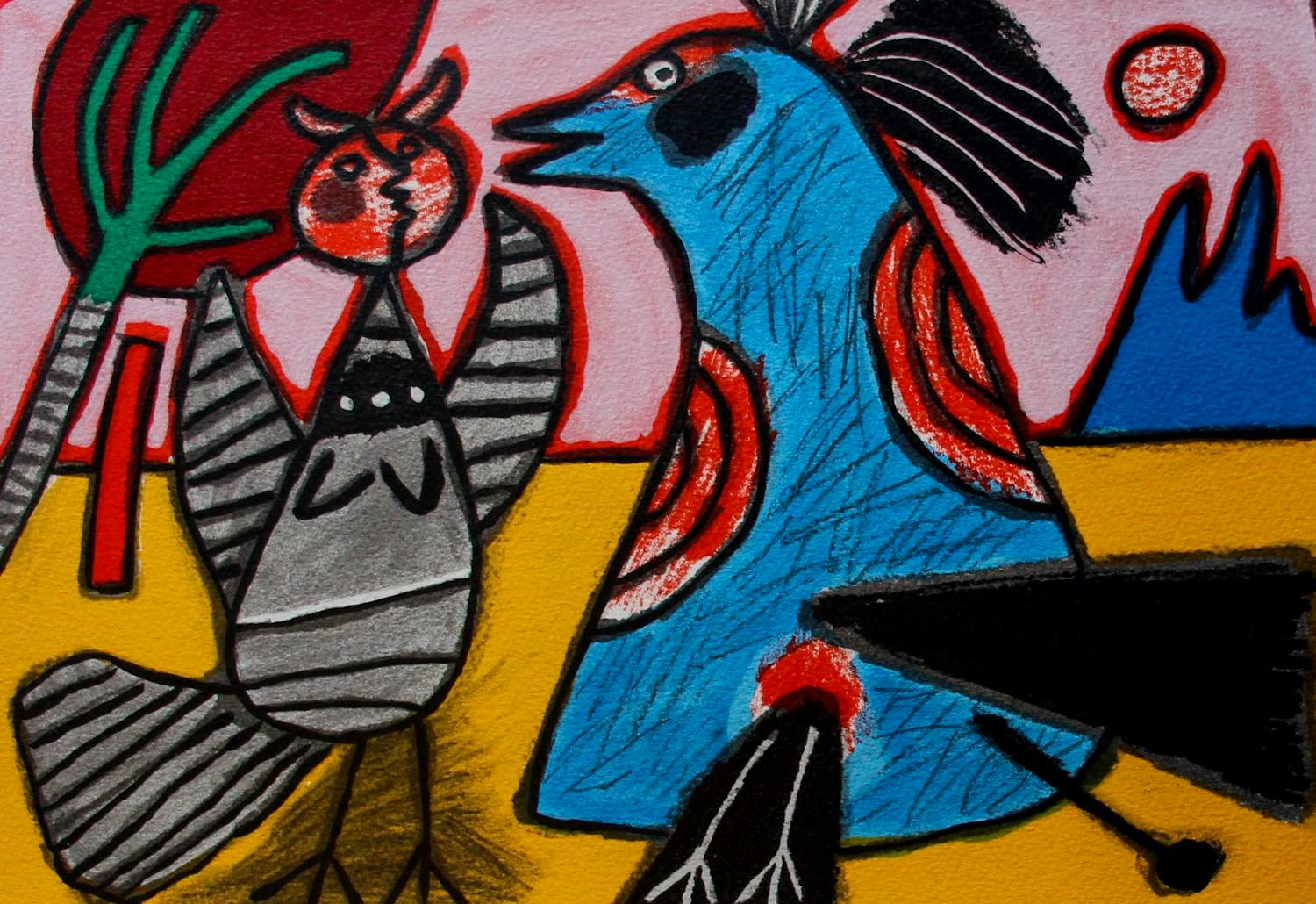 Corneille - Litho: Oiseaux- 1995 kopen? Bied vanaf 199!