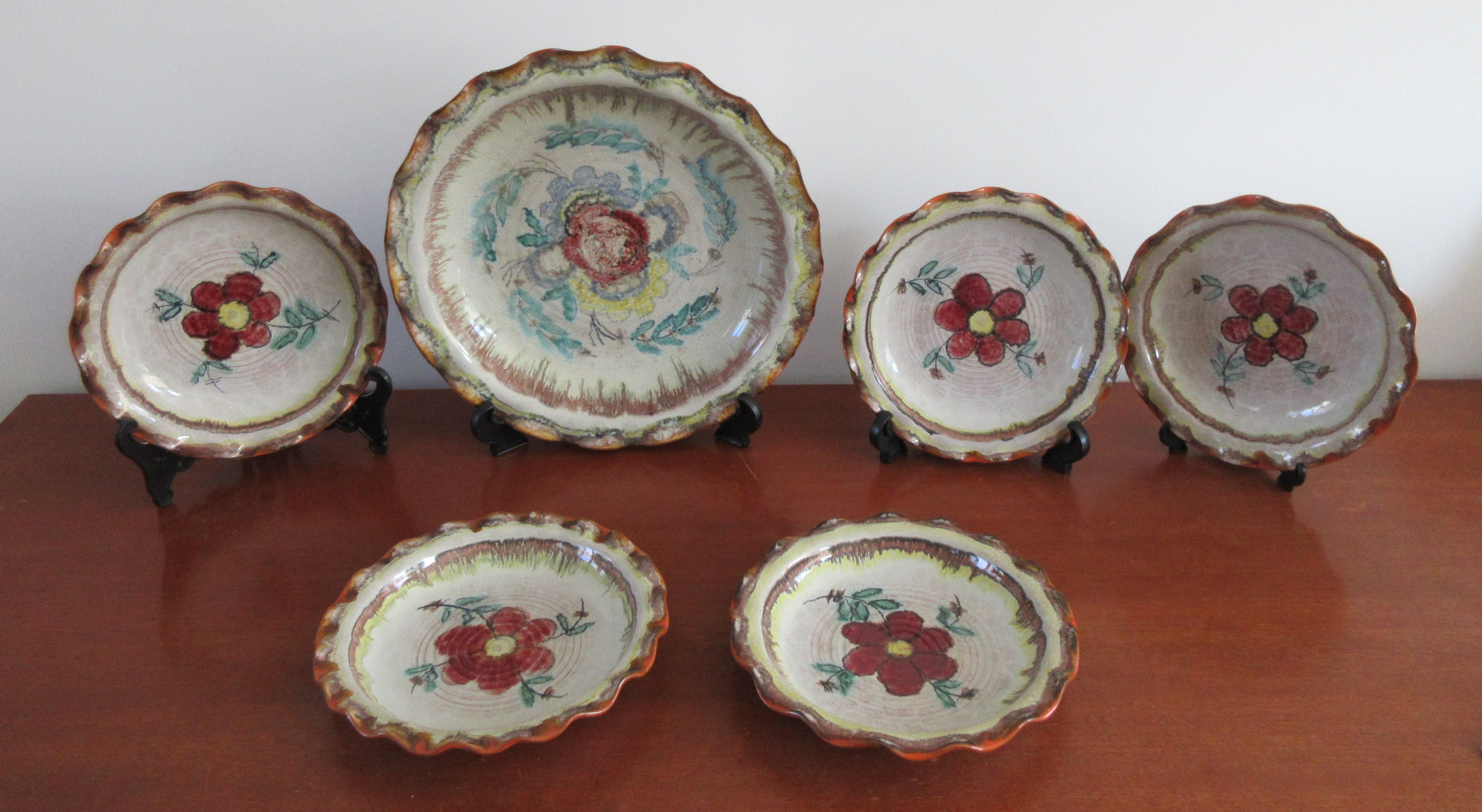 Dumbler & Breiden - Set van zes art deco borden model 420 I & IV kopen? Bied vanaf 1!