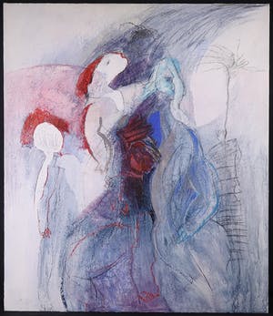 Franscz Witte - Gemengde techniek op doek, Verbindingen 5 (Groot) kopen? Bied vanaf 1!