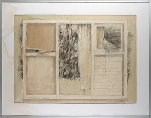 Gradus Verhaaf - Gemengde techniek op papier, Zonder titel kopen? Bied vanaf 1!