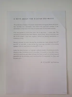 Gerhard Richter - "RICHTER 858" - 2002 - Pck Edition Artbook - NEU kopen? Bied vanaf 500!