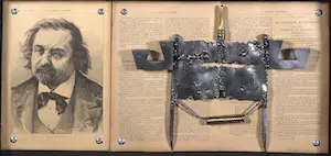 Jan Bollaert - 'Bertrand' - metalen sculptuur / mixed media in eigen lijsting kopen? Bied vanaf 45!