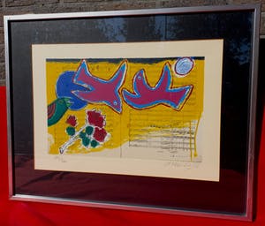 Corneille - Hommage a Mozart, zeefdruk (ingelijst, groot) kopen? Bied vanaf 275!