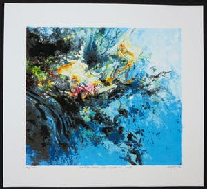 Mattie Schilders - Zeefdruk, Water, Bron van leven 4 kopen? Bied vanaf 1!