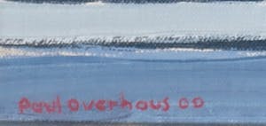 Paul Overhaus - Olieverf op doek, Achter de Wolken - Ingelijst (Groot) kopen? Bied vanaf 100!