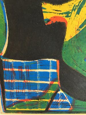 Piet Wiegman (II) - Houtsnede op Japans papier, gesigneerd met potlood kopen? Bied vanaf 50!