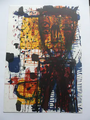 Rik van Iersel - Litho, Titel : "Storyteller III ". kopen? Bied vanaf 30!