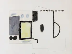 Agnes Maes - Gemengde techniek op papier, Zonder titel - Ingelijst kopen? Bied vanaf 350!