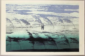 Kenji Nagai - Abstracte Compositie - Zeefdruk, Ingelijst, Groot Werk kopen? Bied vanaf 180!