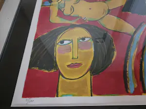 Corneille - Unieke KANS: prachtig zeldzame zeefdruk ''Un bel ete Italien (ingelijst)! kopen? Bied vanaf 20!