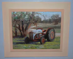 Bob Rohm - Ferguson tractor - olieverfschilderij kaufen? Bieten Sie von 125!