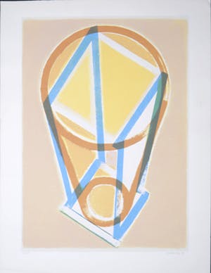 Willem Stoop - Zeefdruk, Abstracte compositie kopen? Bied vanaf 1!