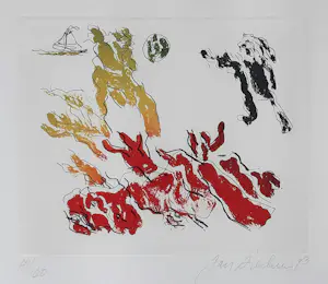 Jan Sierhuis - kleurets - Zonder Titel 41/100 - 25695 kopen? Bied vanaf 75!