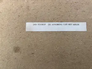 Jan Toorop - De afneming van het kruis kopen? Bied vanaf 99!