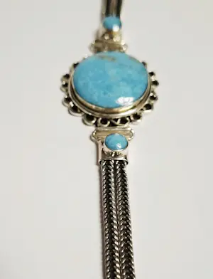 Nieuwe zilveren  navajo armband met  turquoise voor Dames kopen? Bied vanaf 125!