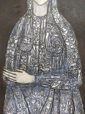 Niet of onleesbaar gesigneerd - Onbekend, staand rijk versierde figuur kopen? Bied vanaf 1!