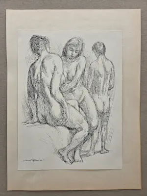 Klaas Pijlman - Acht tekeningen. Naakt. Diverse formaten. kopen? Bied vanaf 99!