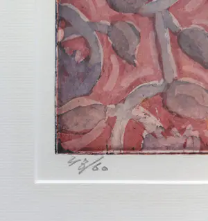 Marcel Schellekens - Amaryllis, aquatint ets (netjes ingelijst, groot) kopen? Bied vanaf 150!