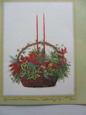 Janneke Brinkman-Salentijn - Litho, Bloemen. kopen? Bied vanaf 10!