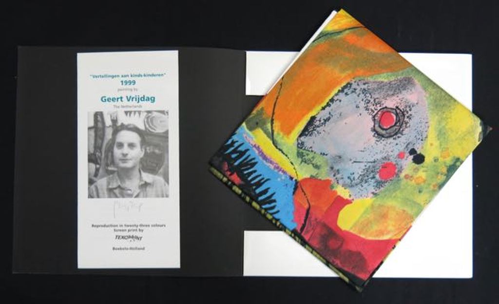 Geert Vrijdag - Zeefdruk op katoenzijde, Vertellingen aan kinds-kinderen kopen? Bied vanaf 1!