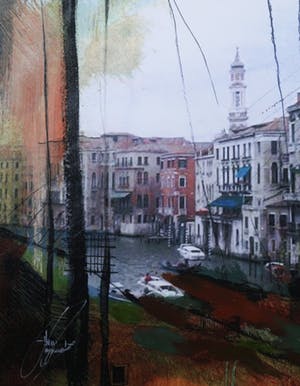 Anna Razumovskaya - Giclée op canvas bewerkt met verf, Trip to Dream I kopen? Bied vanaf 50!