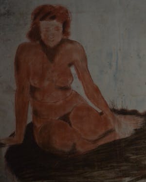 Wim Jurcka - krijttekening, naakt kopen? Bied vanaf 45!