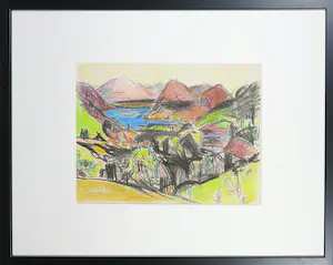 AcheterJan Wiegers - Litho, Landschap - Ingelijst? Enchérissez de 70!