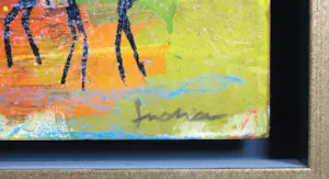 Ad Arma - Handbewerkte zeefdruk op board, Uit de serie 'India' nr. 95 kopen? Bied vanaf 50!