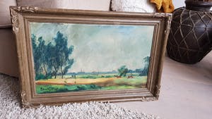 Piet van Wijngaerdt - Landschap van Brabant, olie op doek, gesigneerd en verso kopen? Bied vanaf 199!