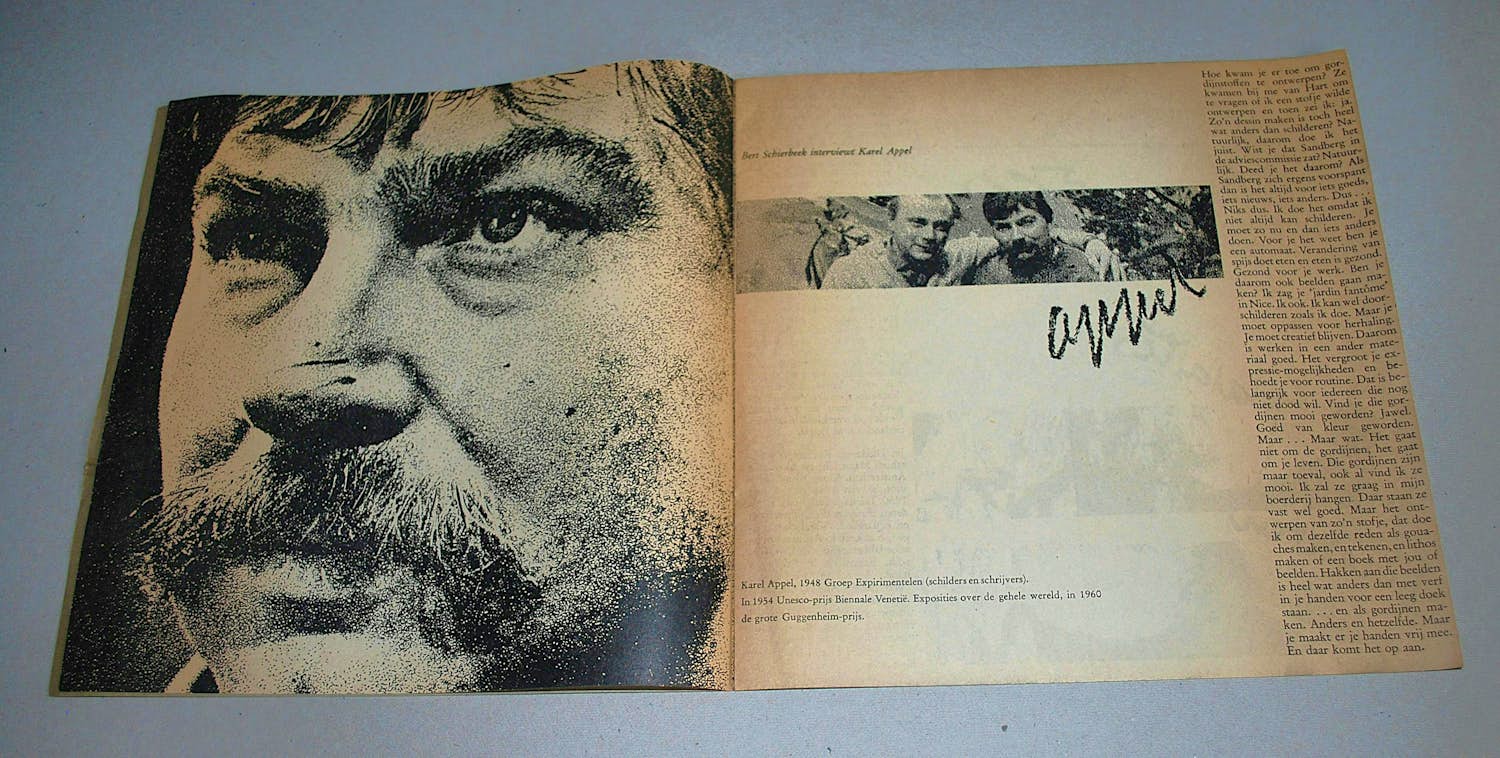 Karel Appel - KD expositie 1963 - zeldzaam ongevouwen, opl.500 - foto's Ed van der Elsken kopen? Bied vanaf 125!