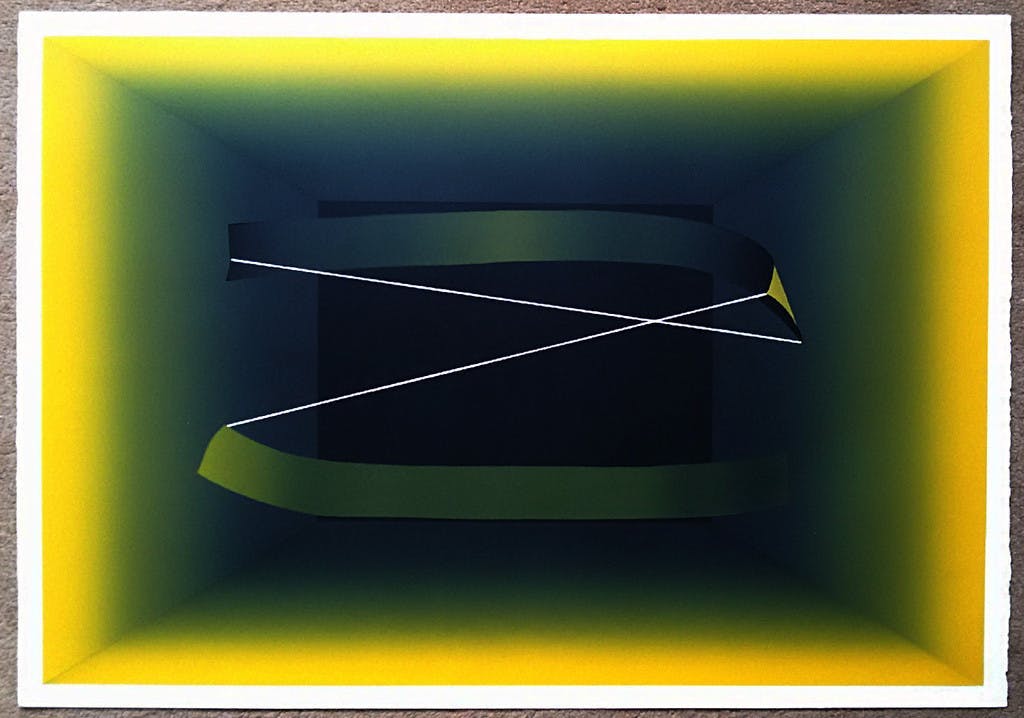 Kenji Nagai - Harmonisch abstract, zeefdruk (groot) kopen? Bied vanaf 75!