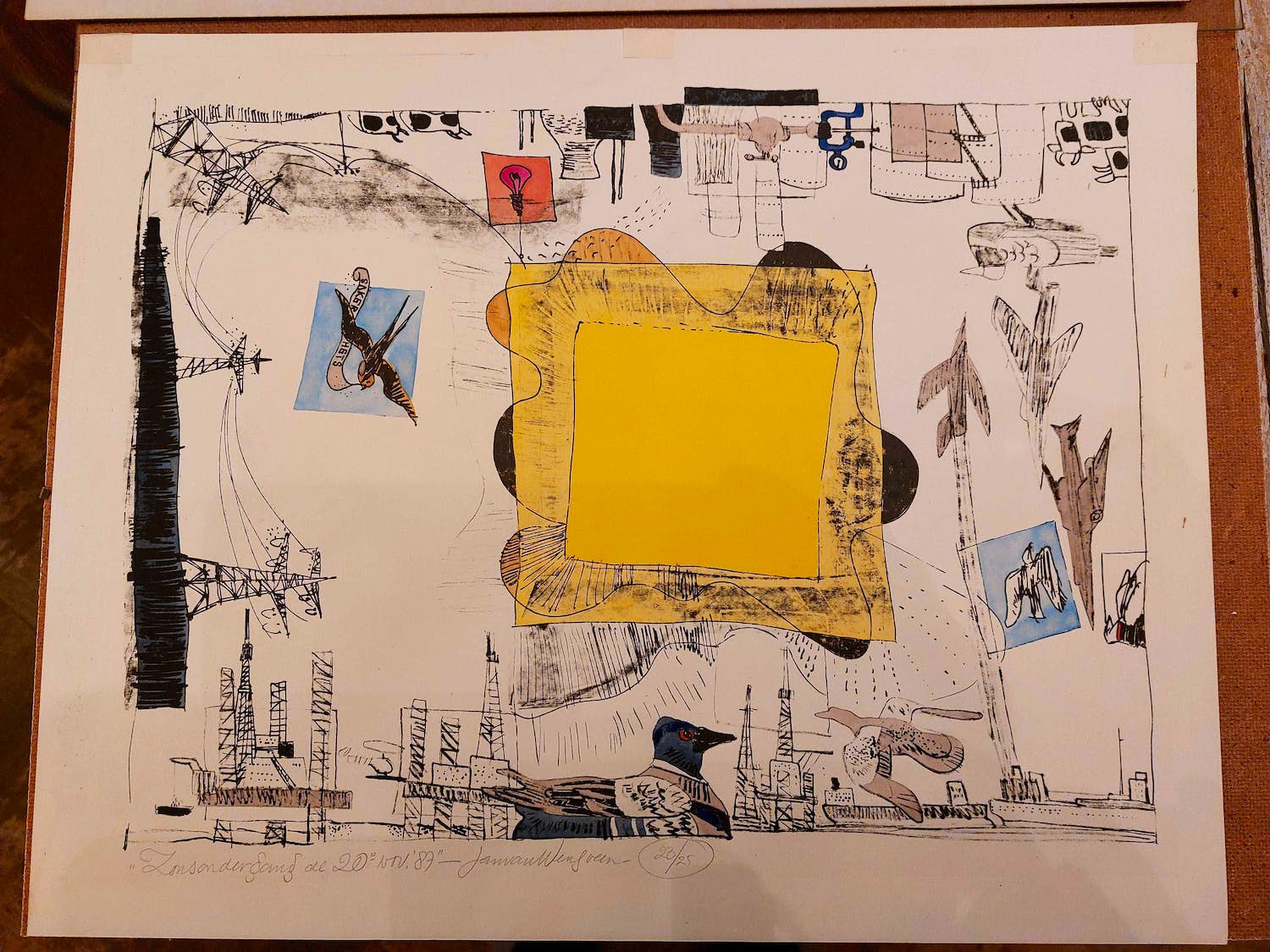 Jan van Wensveen - ZONSONDERGANG de 20e nov 87 verkocht voor € 40!