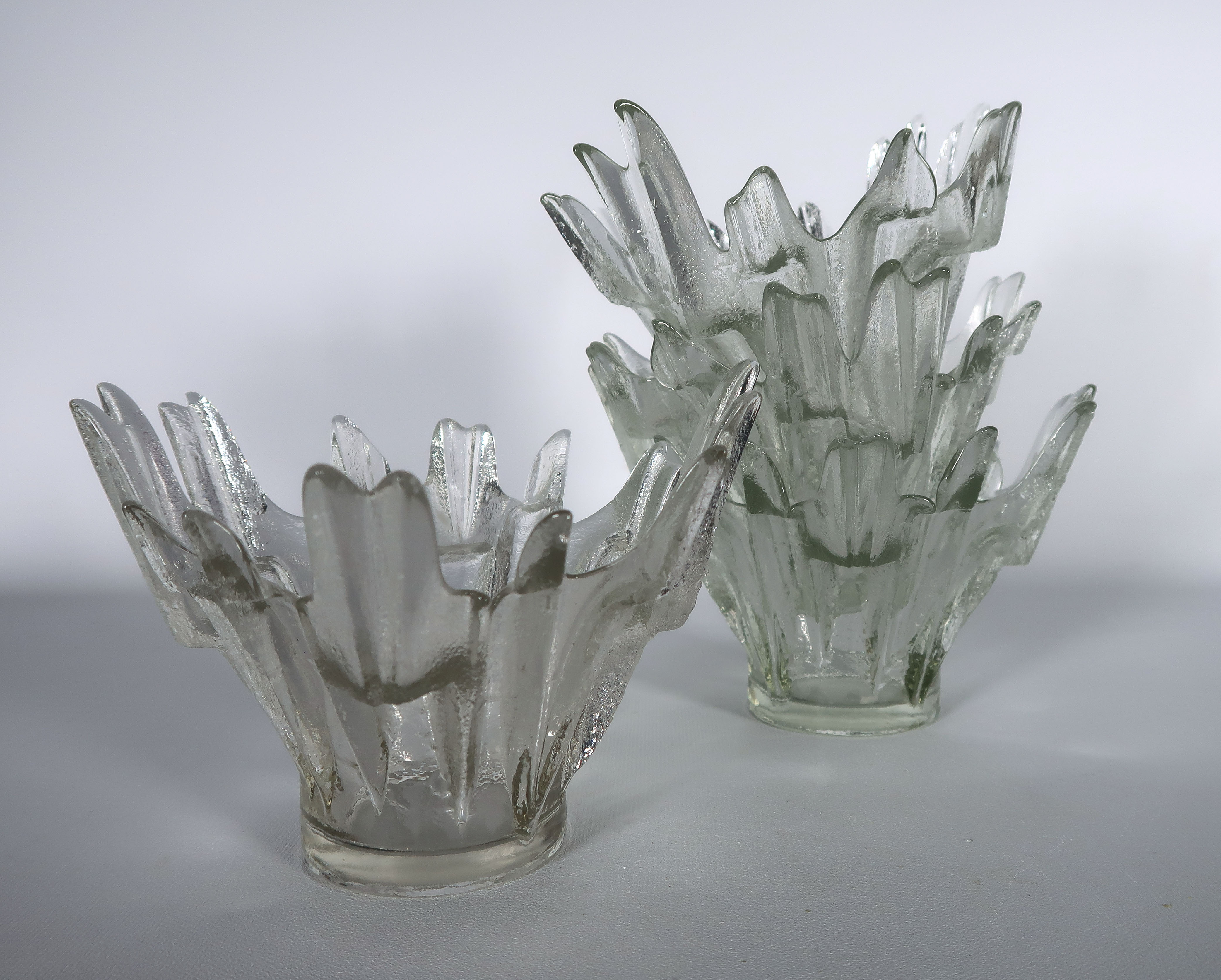 Niet of onleesbaar gesigneerd - Glas, 4 waxinelichthouders kopen? Bied vanaf 1!