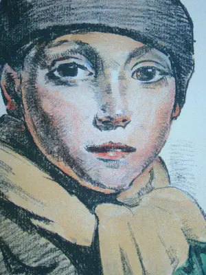 Jean Colin - L'Ecolier - 1931 - Originele lithografie - Gesigneerd kopen? Bied vanaf 100!